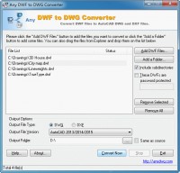   DWF to DWG Converter Any