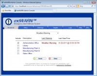   extWARN Web-Based Alert/Warning System