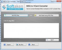   Softaken MSG to vCard Converter