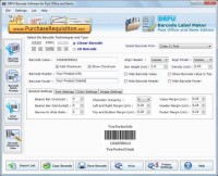   Courier Post Mailer Barcode Generator