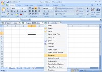   Tabs for Excel
