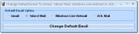   Change Default Email To Gmail, Yahoo! Mail, Windows Live Hotmail or AOL Mail Software