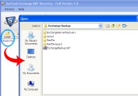   Recover Backup Folder of Exchange 2003