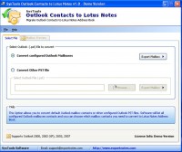   Outlook to Notes Contacts Switching