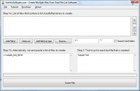   Buy Create Multiple Files From Text File List Software