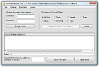   Buy GMail Extract e-mail addresses from G-Mail Account