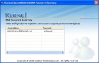   Kernel Hotmail MSN Password Recovery