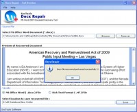   Word 2007 Document Repair