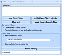   MS Word Spell Check Multiple Documents Software