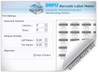   Manufacturing Barcode Generator