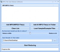   MPG File Size Reduce Software