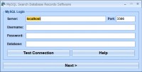   MySQL Search Database Records Software