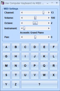   Use Computer Keyboard As MIDI Musical Instruments Software