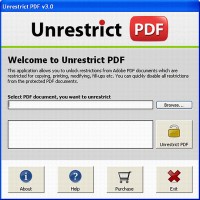   Removing Restrictions from PDF