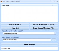   MP4 Video Splitter Software