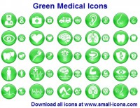   Green Medical Icons