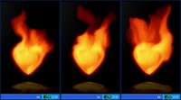   Fire Heart Desktop Gadget