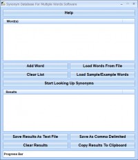   Synonym Database For Multiple Words Software