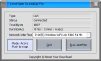   LimeWire SpeedUp Pro