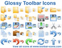   Glossy Toolbar Icons