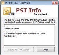   PST Info Freeware Tool