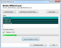   Convert MSG to vCard