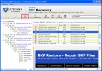   Recovers Files and Folders Structure of BKF