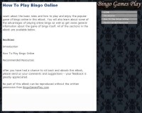   How To Play Bingo Online
