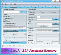   KRyLack ZIP Password Recovery