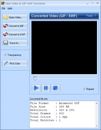   Fast Video to GIF SWF Converter