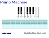   Piano music machine