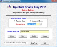   Spiritual Snack Tray Freeware