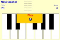   Note teacher - online music game