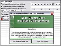   Get Excel change case in multiple cells to uppercase, lowercase or proper case