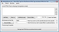   Get Strip HTML Tags from files Remove HTML Tags and extract HTML from Text