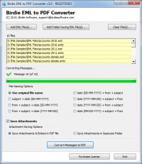   Convert EML to Adobe PDF