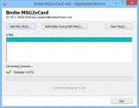   MSG to vCard File Converter