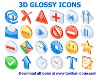   3D Glossy Icons
