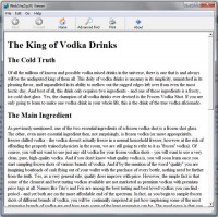   The King of Vodka Drinks