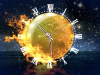   Fire Element Clock screensaver