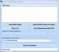   DWG To JPG Converter Software