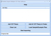   Outlook Import Multiple VCF Files Software