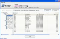   Latest Access Recovery Software v3.3