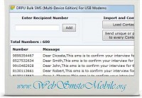   Send SMS with GSM Modem