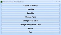   Full Screen Text Writer Software