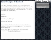   Basic Strategies Of Blackjack