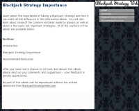   Blackjack Strategy Importance