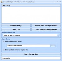   Convert Multiple MP4 Files To MP3 Files Software