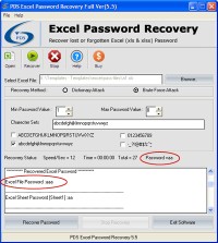   Excel Sheet Password Recovery Tool
