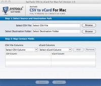   CSV to vCard for Mac Conversion